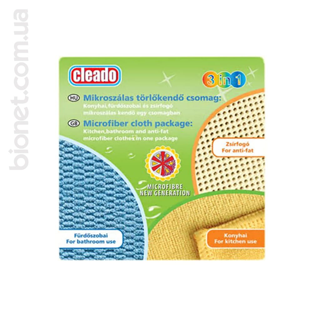 Серветки мікрофібра Cleado Bionet Biyovis